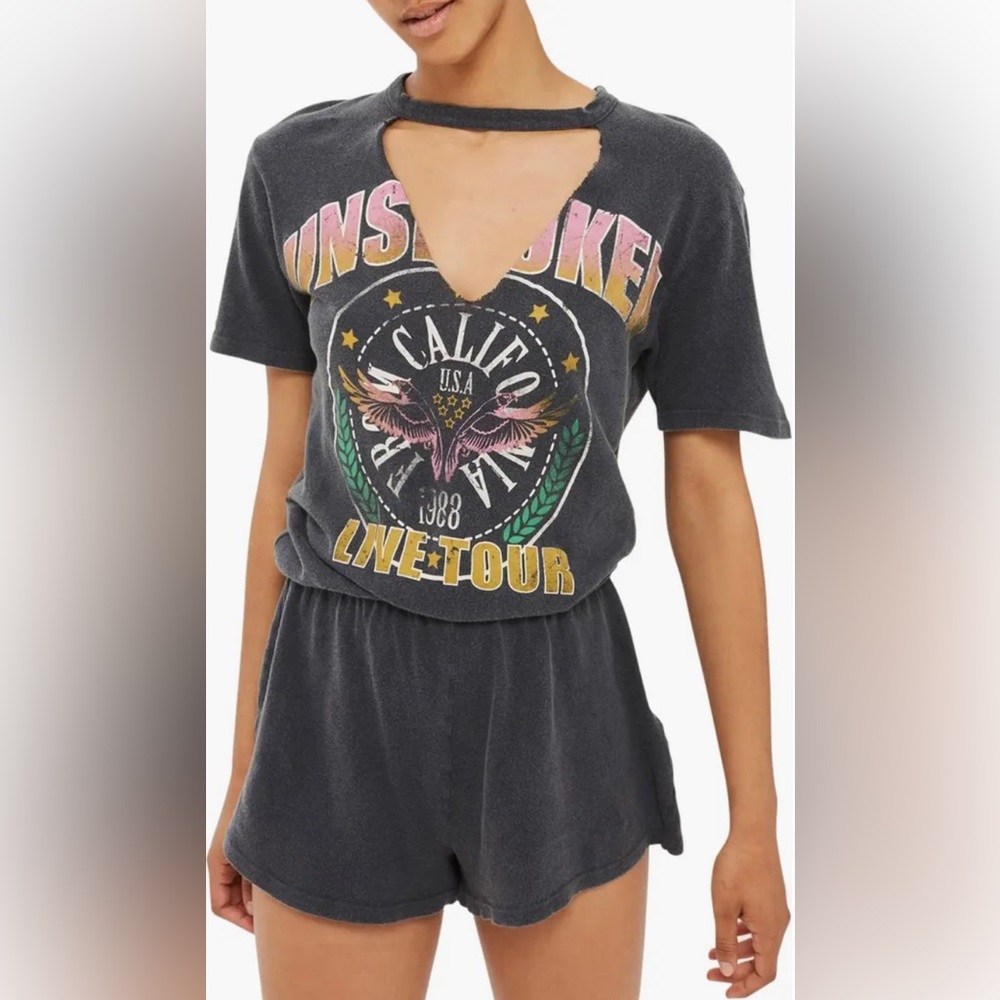 Topshop band chocker neck romper - Picture 1 of 10